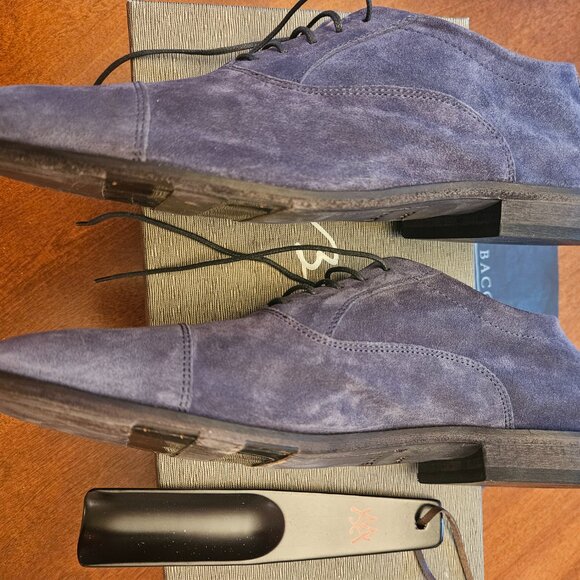 Blue Suede Shoes Bacco Bucci NARDI LEATHER SOLE Size 11 main image 9